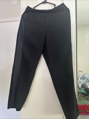 Athleta Black Straight-Leg Pantsuit Trousers